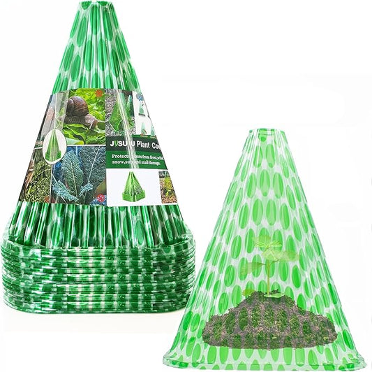 Pack 40 Garden Cloches for Plants, Reusable Bell Plant Cover, Plant Covers Protectors from Animals Snails/Birds/Chickens/Insect(Diameter: 7.7" Height: 9")
