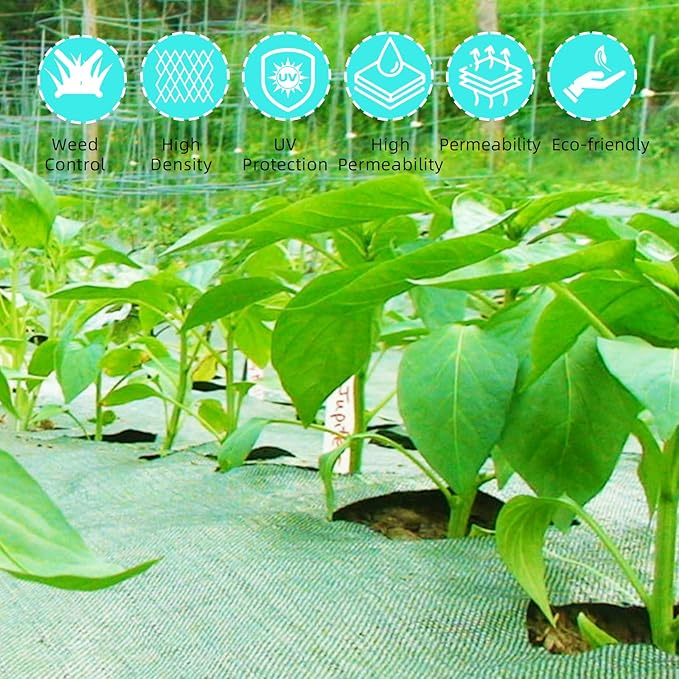 4ft x 250ft Weed Barrier Landscape Fabric Heavy Duty, Premium 5 Oz Ground Cover Weed Block Gardening Mat, Easy Setup & Superior Weed Control, for Erosion Control, Weed Barrier