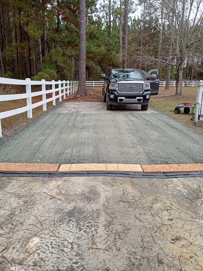 Heavy-Duty Sandbaggy Non-Woven Geotextile Landscape Fabric Roll, Made in USA, Lightweight Weed Barrier, UV Protected, 100 Lb Tensile Strength, French Drain, Erosion Control (4 ft x 360 ft Roll)