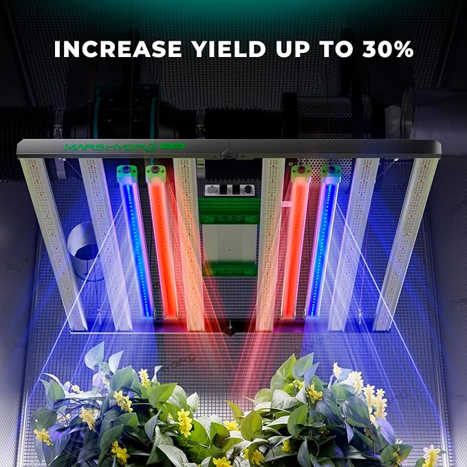 MARS HYDRO ADlite Red30 & Blue30 Led Grow Light for Increased Plants Yield, 30Wx2 Grow Lights, 440nm & 660nm Spectrum supplemental Light 3x3 FT Coverage Deep Red and Blue Grow Light Bars