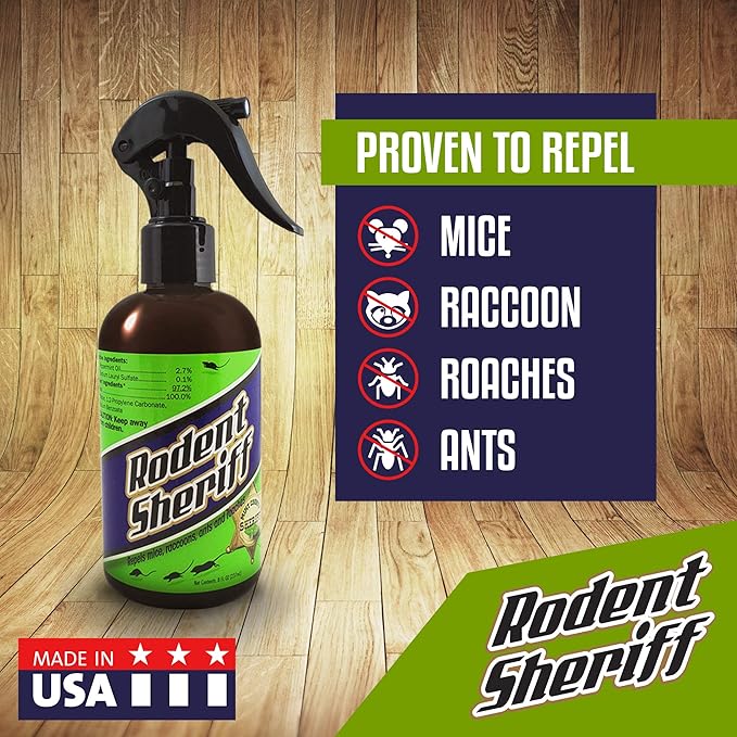 Peppermint Oil Repellent Spray Fast Acting Pest Control | Repels Mice, Racoons, Ants, and More