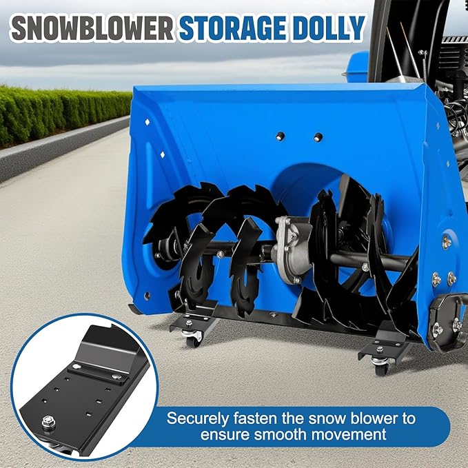 Snow Blower Storage Dollies, Fit for John Deere 44" 47" 54" Snowblower, Snowblower Storage Dollies for John Deere LP70692, Easily Move The Snow Blower Head, 2PCS