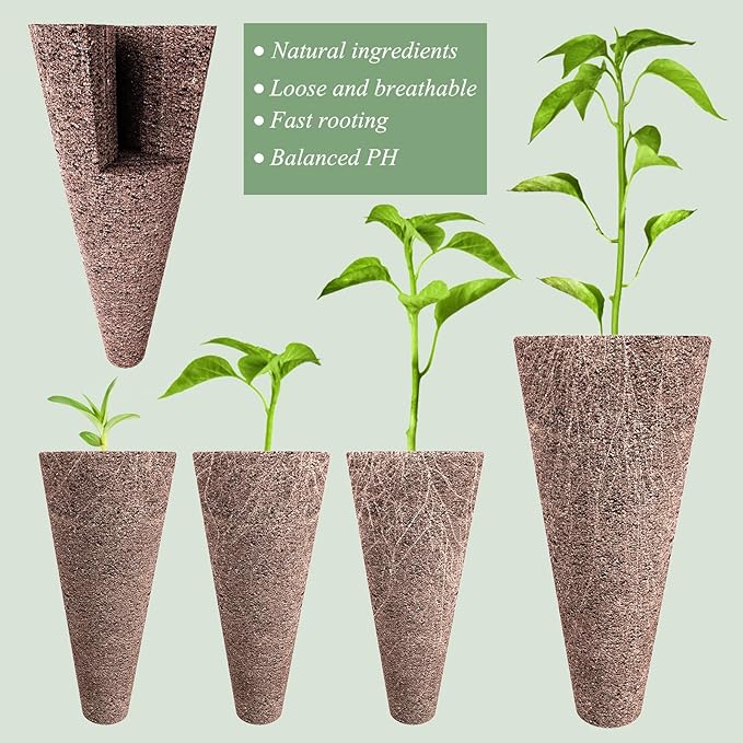 66pcs Hydroponic Seed Pod Kit - Compatible with Aerogarden and All Brands - Grow Anything Indoor Garden System - Includes 15 Grow Sponges, 15 Baskets, 20 Labels and Tweezer for Easy Planting