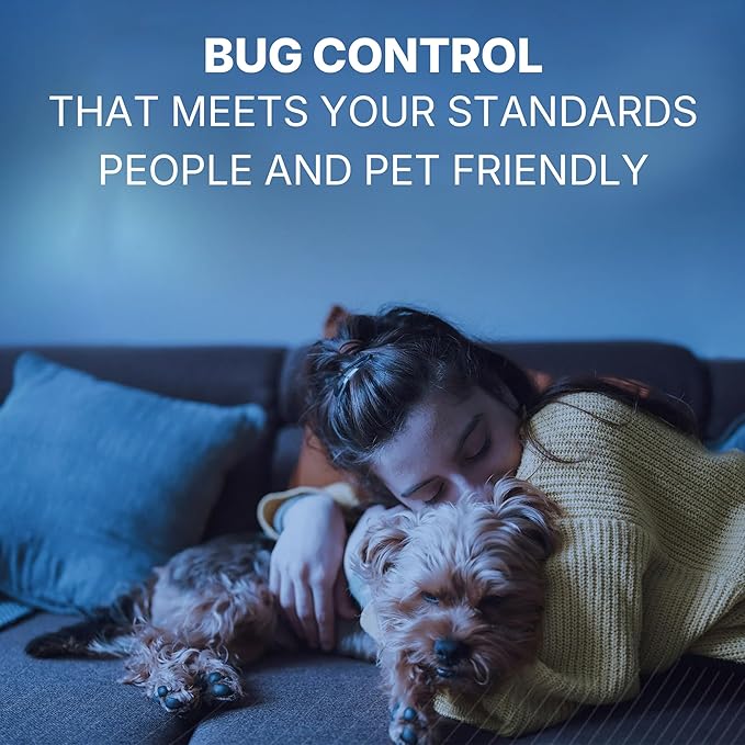 Flying Insect Trap & Bug Zapper – Indoor Outdoor Plug-in Blue UV Light Catcher, Quiet Fly Killer for Gnats, House & Fruit Flies – Bedroom, Patio, Garden (1 Device + 3 Replaceable Boards)