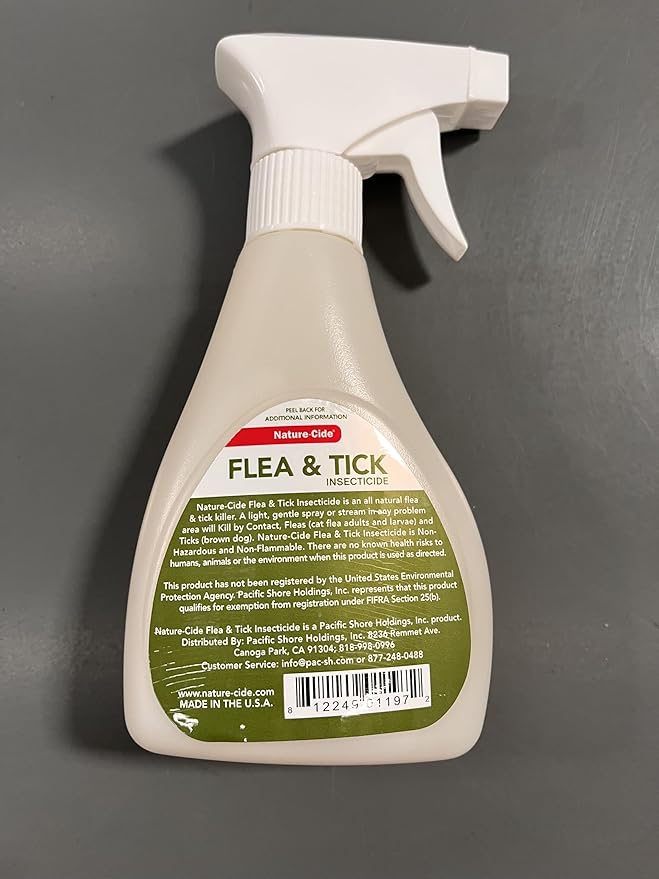 Nature-Cide Flea & Tick. All Natural Tick and Flea Spray for House and Pets to Keep Your Home Safe. Kills on Contact. No Strong Odor. 32 oz