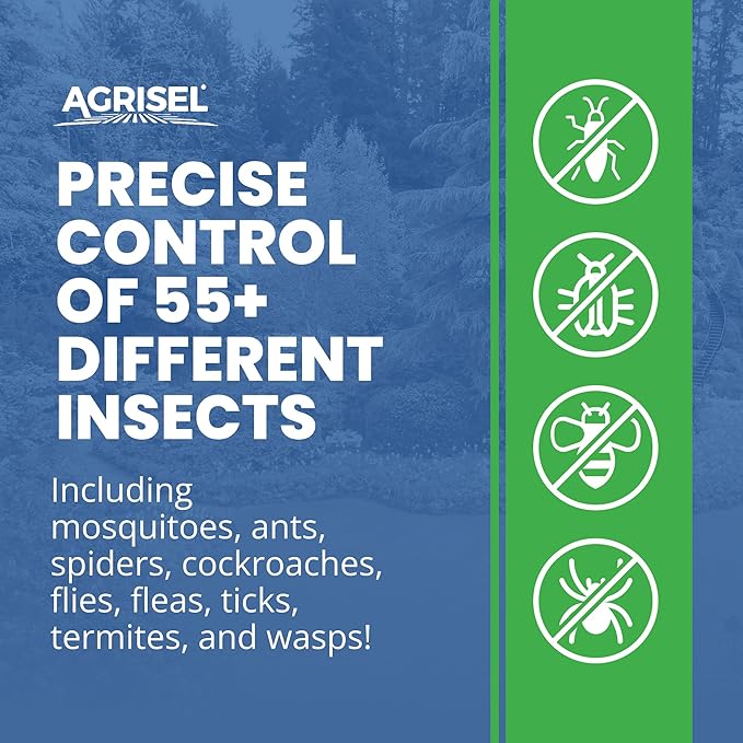 Lambda-Cy Pro 9.7 CS Insect/Pest Control Safe for Poultry Houses, Residential & Commercial, Effective Against 55 Pests, Outdoor/Indoor, Includes 3-Pack of Agrisel Protective Gloves, 32 Ounces
