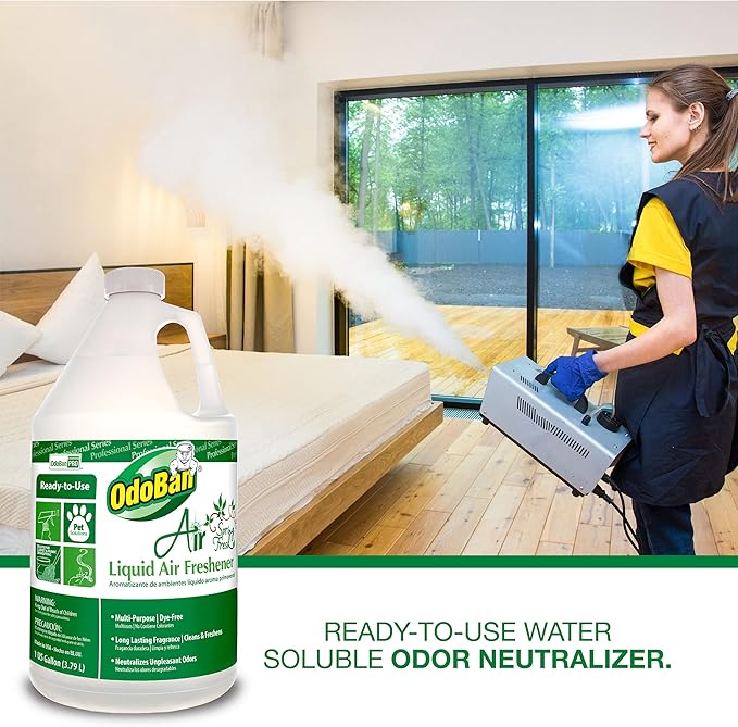 OdoBan Fogmaster Jr. Electric Handheld Fogger and Liquid Air Freshener, 1 Gallon, Spring Fresh Scent