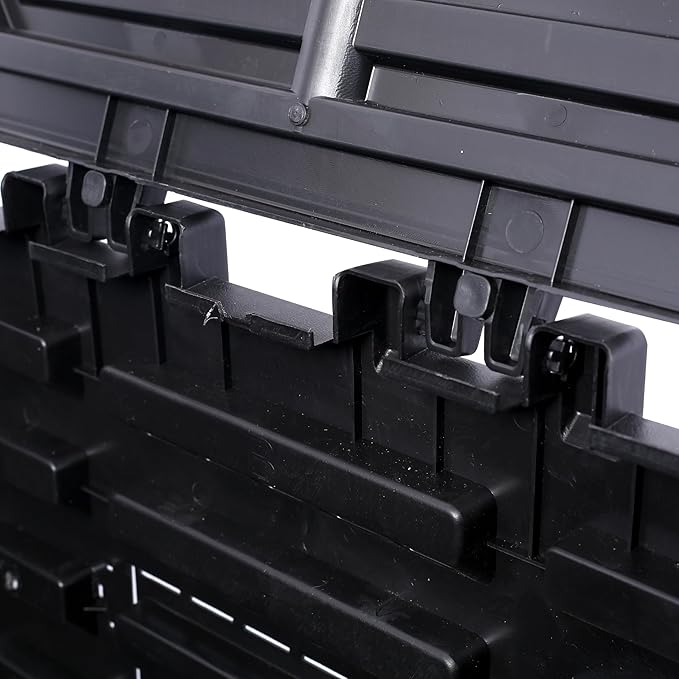 Black Garden Composter Bin - 90 Gallons (340Liter) of Recycled Plastic for Easy Assembly & Aerating Composting – Create Fertile Soil with Lightweight Outdoor Compost Box