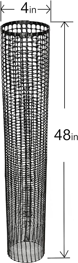 Mesh Tree Bark Protector Guard 48 Inches Tall (5 Pack) Heavy Duty with Zip-Ties, Tree Trunk Protectors from Trimmers, Tree Guard, Tree Protector for Saplings and Fruit Trees