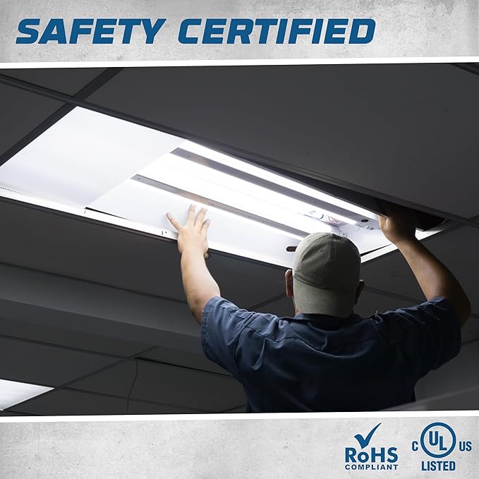 OHLECTRIC Replacement for Keystone KTEB-432-UV-IS-L-P 4 Lamp T8 Electronic Fluorescent Ballast with Low Light Output | 120-277V Input with Instant Start Operation | 0.78 Ballast Factor, UL-Approved