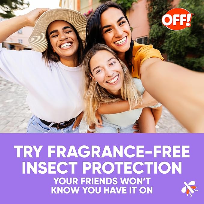 OFF! Clean Feel Insect Repellent Misting Spray, Fragrance-Free Bug Spray for Lasting Protection from Mosquitoes and Ticks, 6 oz