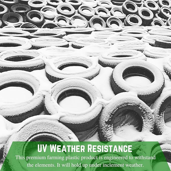 Farm Plastic Supply - Silage Tarp Black/White Plastic Sheeting - 5 Mil (40' x 40') - Heavy Duty Polyethylene Plastic Tarp for Silage Cover, Bunker Cover for Farming, Agriculture, Ground Covering