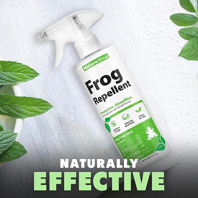Frog Repellent Spray, Deterrent for Frogs & Toads in Outdoor Areas, 16 oz (475mL)