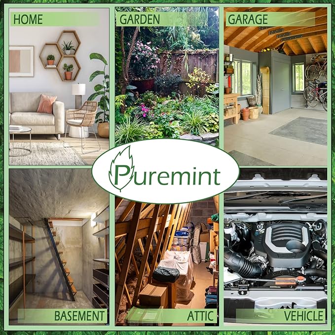 Puremint Insect & Pest Control, Powerful & Natural 5% Peppermint Oil Spray for Ants, Spiders, Bed Bugs, Dust Mites, Roaches and More - Indoor and Outdoor Use, 128 fl oz Gallon