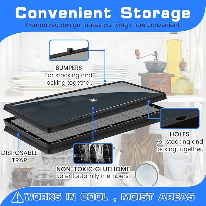 Landisun Mouses Rats Traps Roach Snakes Mices Spider Pest Glue Trap Indoor for Home