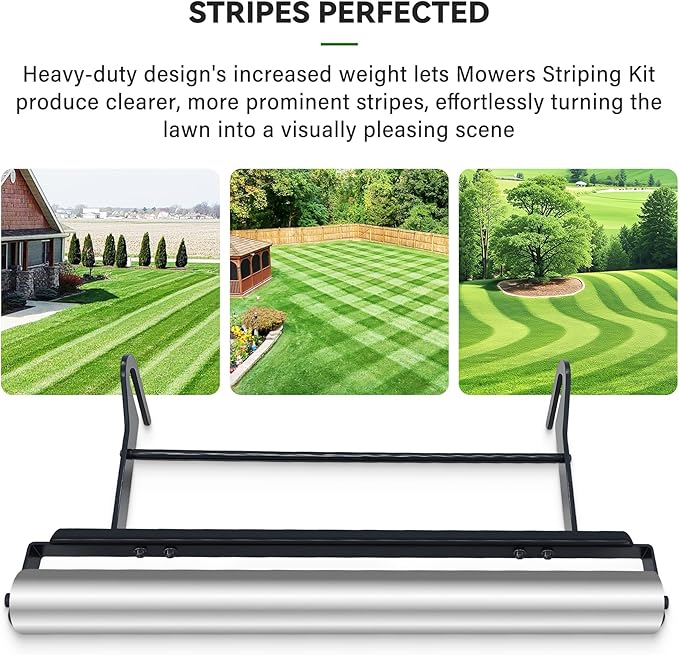 EGO 21inch Walk Behind Mowers Lawn Striping Kit,Heavy-Duty Design Stainless Steel Drum,Suitable for Easily Achieving Professional Level Lawn Patterns