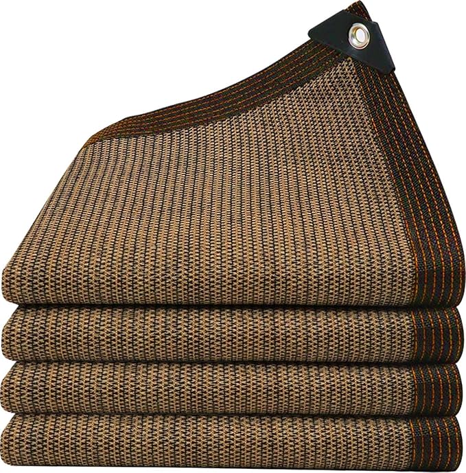 80% Shade Cloth, Durable Mesh Tarp with Grommets, Garden Sunblock Shade Cloth Shading Antifreezing for Plants Cover, Greenhouse, Barns Kennel, Patio, Tomatoes