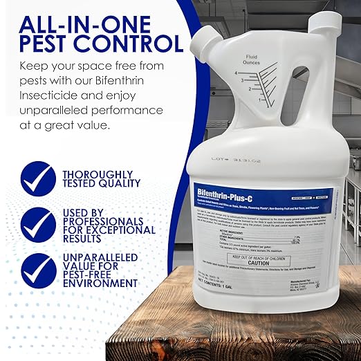 Insecticide (1 Gal) - Roach Killer Indoor Infestation, Termite Treatment, Ant Control & Wasp Spray - Home Defense Pest Control, Residential, Commercial, and Industrial Use
