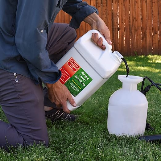 Extreme Grass Growth Lawn Booster- Liquid Spray Concentrated Fertilizer with Humic Acid- Any Grass Type- Simple Lawn Solutions (2.5 Gallon)