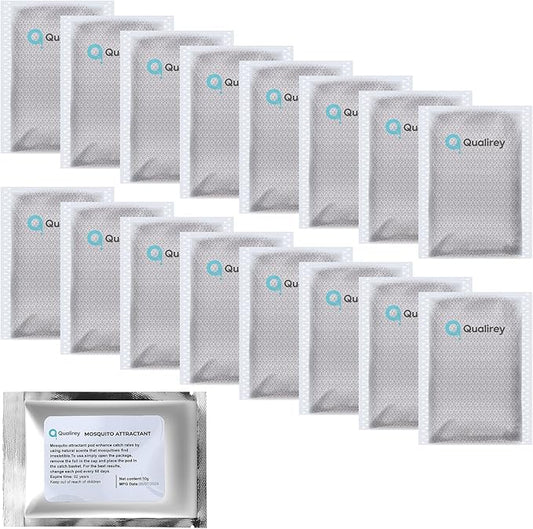 16 Pack Mosquito Attractant in Bulk, Lure for Bug Zapper Bait Refill Compatible with All Mosquito Trap Enhances Catch Rates for Indoor Outdoor Traps, Safe and Long Lasting