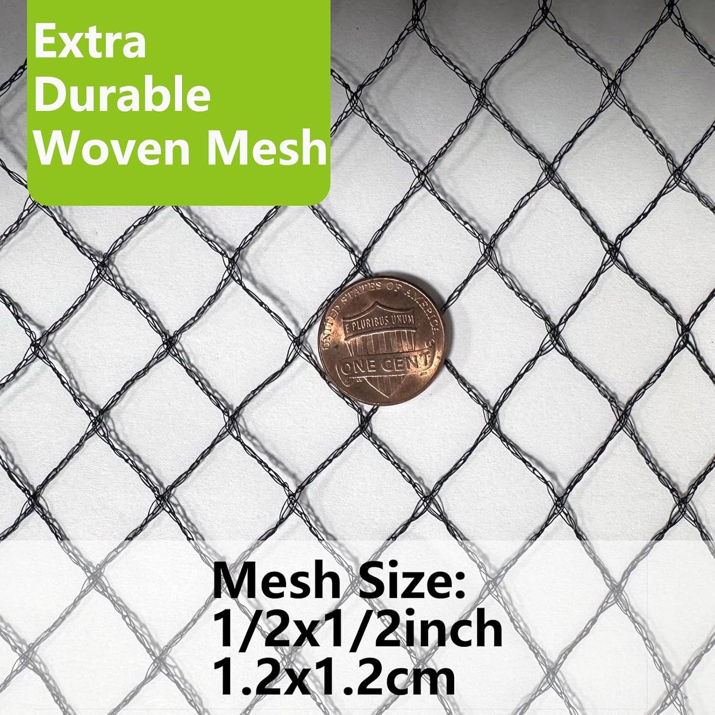 POYEE 10 x 10 FT Bird Netting for Garden Woven Mesh Garden Netting for Plants, Vegetable, Fruit Trees, Blueberry Bushes, Strawberries Against Birds, Deer, Squirrels and Other Animals