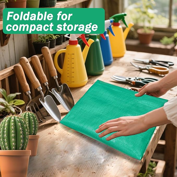 59" x 39" Extra Large Plant Repotting Mat, Foldable Large Repotting Mat for Indoor Plants, Transplanting Houseplants, Pot Out, Mix Soil and Mess Control, Gardening Gifts for Plant Lover(Green)