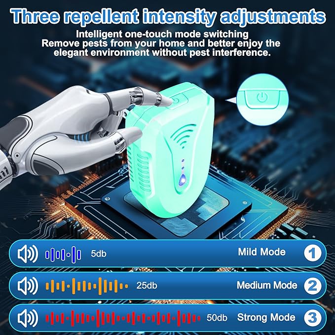 2025 Upgraded Ultrasonic Pest Repeller 7 Pack, Mouse Repellent Indoor Ultrasonic Plug in, Pest Control for Bugs Roaches Insects Mice Spiders Flies Cockroach Rodent Rat
