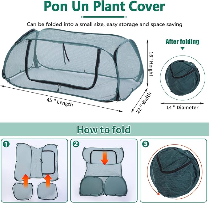 Garden Rows Accelerator Plants Cover,Garden Covers for Raised Beds (Green)