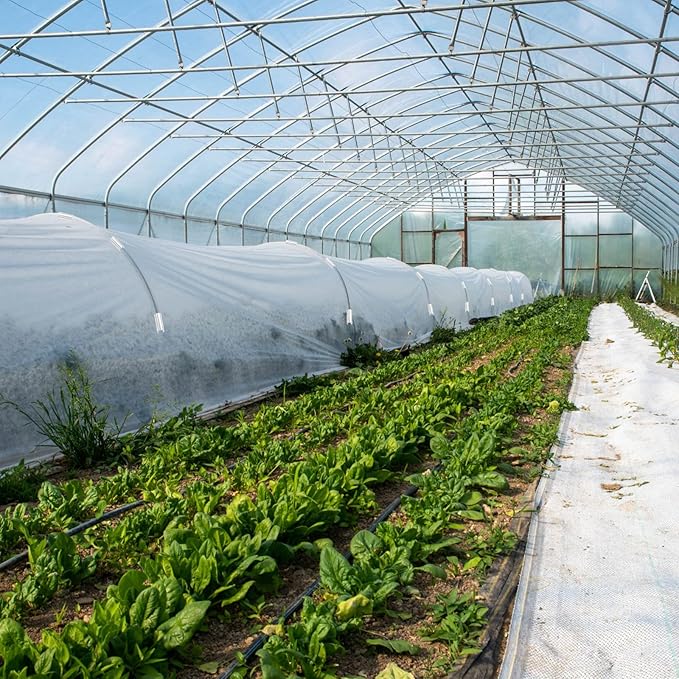 128 Pieces Clamp for PVC Pipe Greenhouses, Row Covers, Shelters, Bird Protection, 2.4 Inches Long (White, For 1 Inch PVC Pipe)