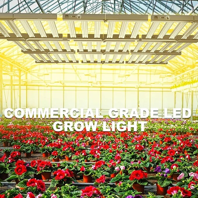 320W LED Grow Lights for Indoor Plants, Samsung LM281B, Dimmable & Daisy Chain, Full Spectrum Plant Lights for Indoor Growing, Hydroponics Veg Flower Growing Tent