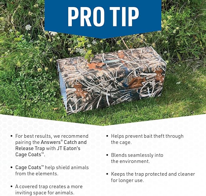Answer Live Catch Trap for Raccoons, Groundhogs & Other Large Pests – Heavy-Duty Humane Cage Trap – Durable and Easy-to-Use Wildlife Control Solution