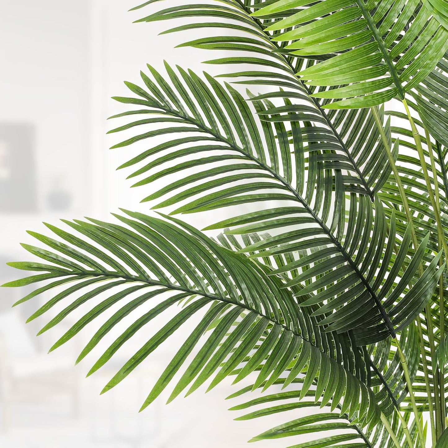 VIAGDO Artificial Palm Tree 7ft Tall Fake Palm Tree Decor with 22 Detachable Trunks Faux Tropical Palm Silk Plant Feaux Dypsis Lutescens Plants in Pot for Home Office Living Room Floor Decor Indoor