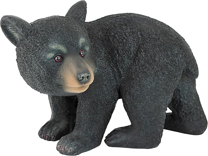 Design Toscano QM2594300 Roly-Poly Bear Cub Statue, Walking Bear,Full Color