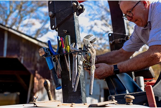 Heavy-Duty Tractor ROPS Tool/Chain Holder, Model RCH001
