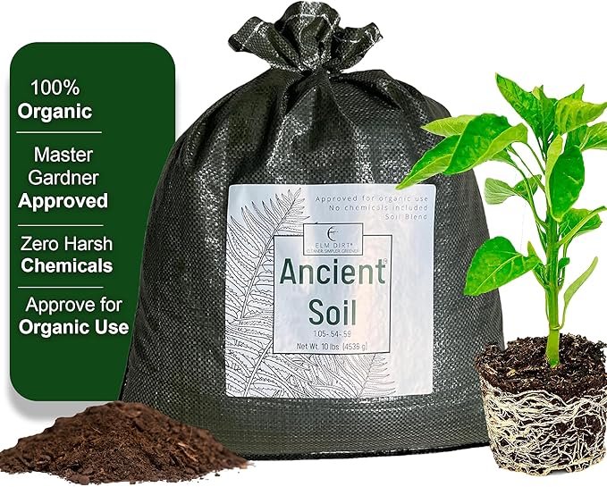 Elm Dirt Premium Ancient Soil - Organic Plant Soil for Outdoor & Indoor Plants | 25lbs