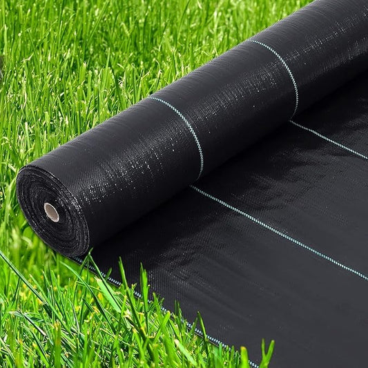 6.5ft x 300ft Premium Weed Barrier Landscape Fabric, 3oz Heavy Duty, Weed Control Fabric, High Permeability Good for Flower Bed, Driveway Fabric Ground Cover