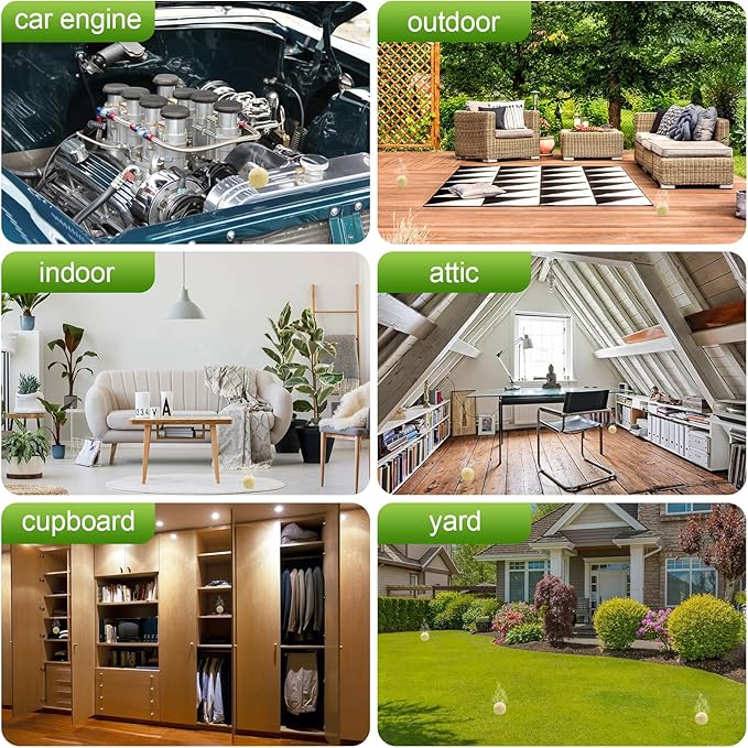 Mice Repellent, Rodent Repellent Indoor/Outdoor, Moth Balls, Peppermint Pest and Mice Rat Repellents and Strongly Repel Roaches, Squirrels, Ants, Other Rodents 10 Pack