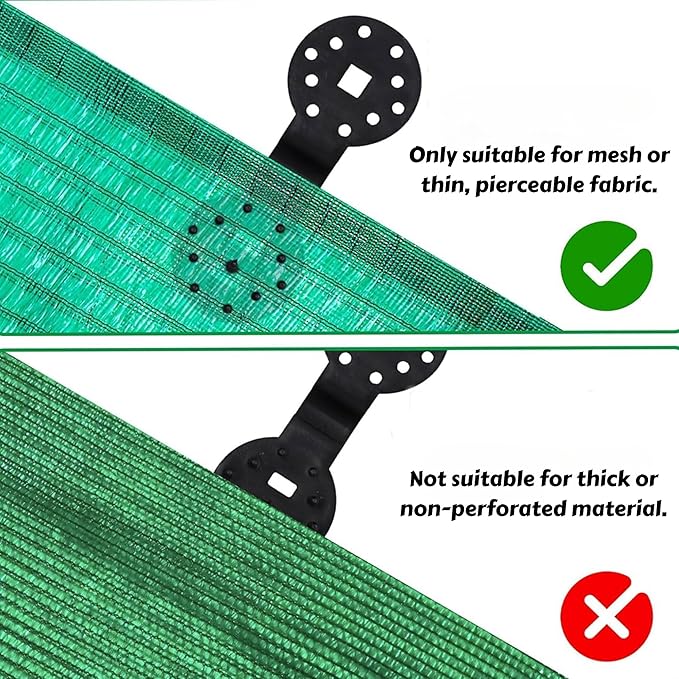 50‑Pack Extra Large, Thickened Heavy‑Duty Shade Cloth Clips – Reusable Sun Shade Net & Anti‑Bird Netting Clamps, Lock‑Grip Tarp Clips for Garden, Patio Awnings & Greenhouse Fabric