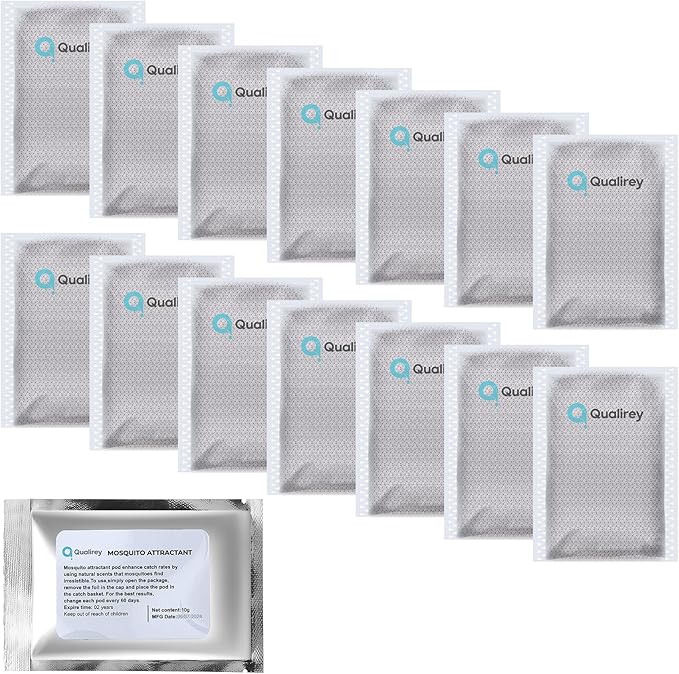 14 Pack Mosquito Attractant in Bulk, Lure for Bug Zapper Bait Refill Compatible with All Mosquito Trap Enhances Catch Rates for Indoor Outdoor Traps, Safe and Long Lasting