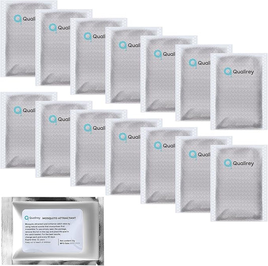 14 Pack Mosquito Attractant in Bulk, Lure for Bug Zapper Bait Refill Compatible with All Mosquito Trap Enhances Catch Rates for Indoor Outdoor Traps, Safe and Long Lasting