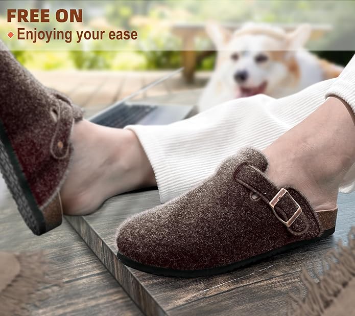 BULLIANT Comfort Clogs Slippers Sandals Nurse Work Shoes Unisex for Men Women with Cushioned Cork-Footbed