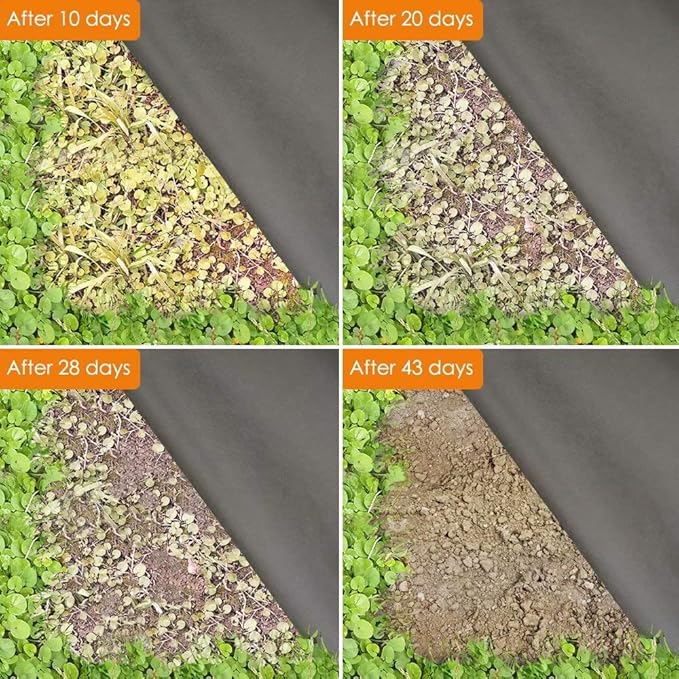 Agfabric Landscape Fabric Weed Barrier Non-woven Fabric 5x100ft 2.3oz Ground Cover Garden Mats,Garden weed barrier fabric