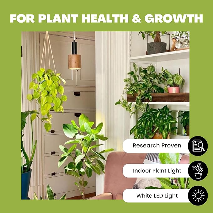 NorbBOTANIC Premium LED Grow Light, Full Spectrum PAR38 Bulb, 1350 Lumens, Energy-Efficient, Sun-Spectrum Mimics Sunlight, White Light, Perfect for Indoor Plants, Herbs, Tropical Plants, 16W 30 Degree