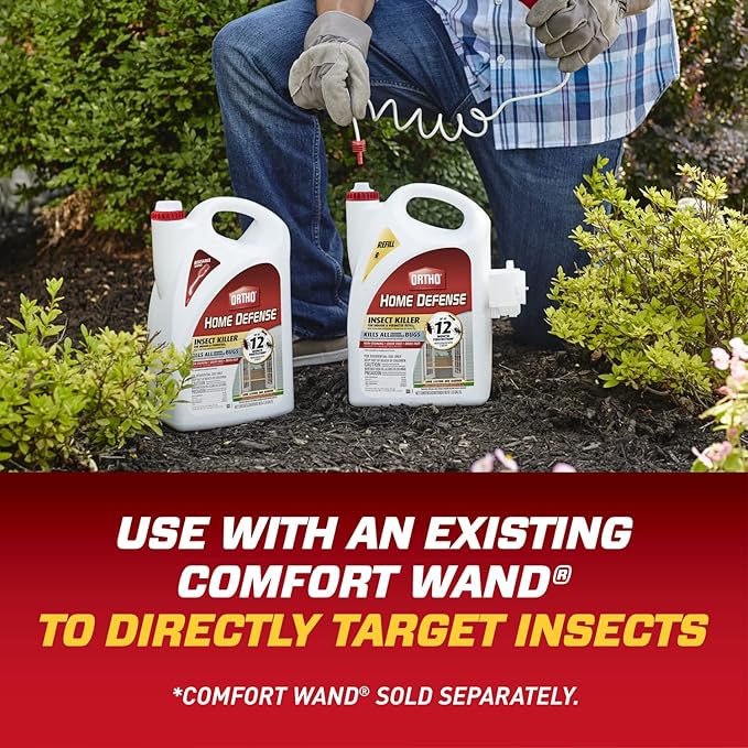 Ortho Home Defense Insect Killer for Indoor & Perimeter2 and Refill Bundle: Long Lasting Bug Barrier, Kills Ants, Roaches, Spiders, 1 gal.