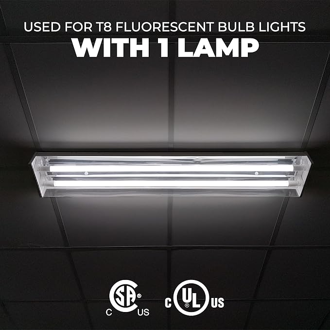 OHLECTRIC (10 Pack) Replacement for ICN-1P32-SC 1 Lamp - T8 Fluorescent Electronic Ballast - 120-277 Volt - Instant Start - Standard and Energy Efficient Ballasts - UL Approved