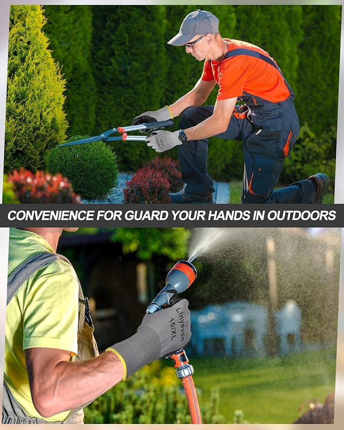 Maxcheck 54 Pairs PU Coated Gloves Bulk, Reusable Rubber Safety Gloves for Men Women Work Warehouse, Mechanic, Woodworking