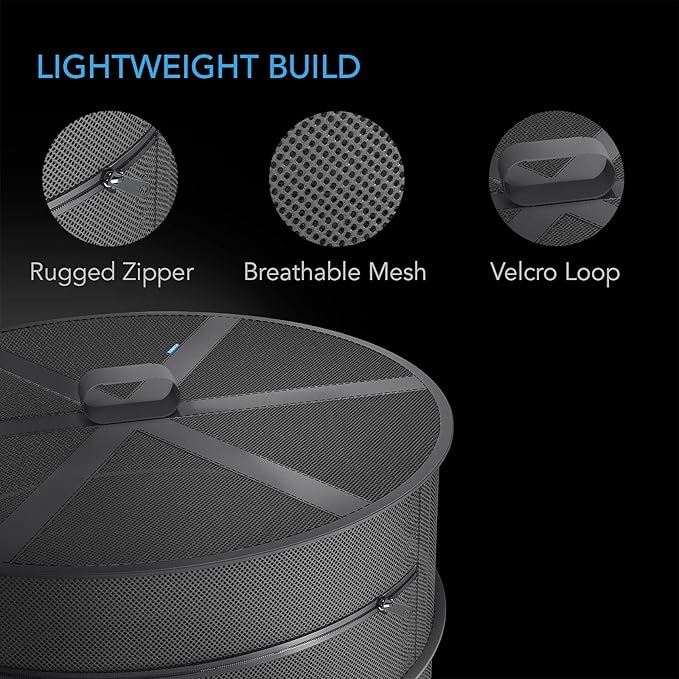 AC Infinity Herb Drying Rack, 6-Layer Hanging Mesh Net for Plants, Seeds, and Buds, 24" Diameter Fit in Grow Tents Closets Hydroponics