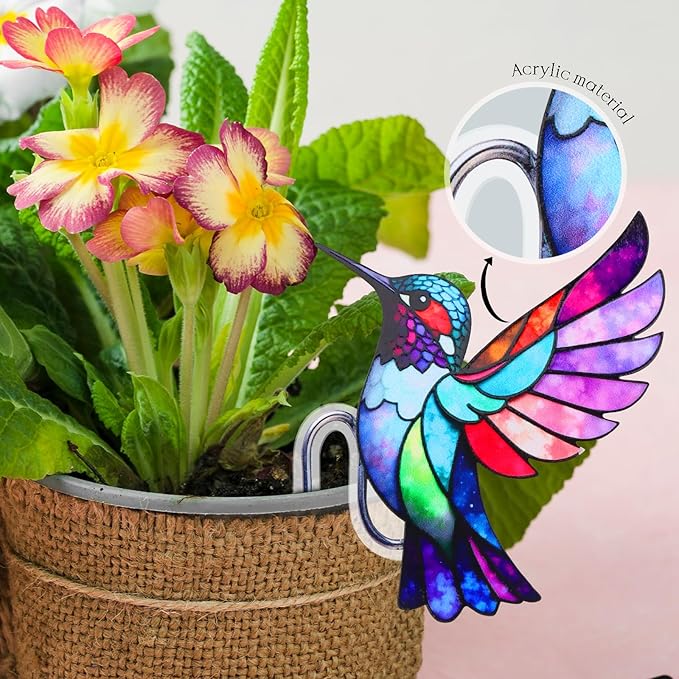 Hanging Planters for Indoor Outdoor Plants-Planters Hanging Plant Hummingbird Bird Decor Garden Decor Plant Accessories Farmhouse Decor-Gifts Ideas for Mom