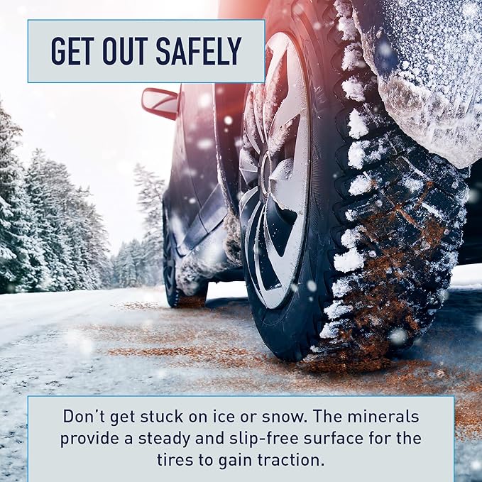 Walk on Ice - Instant Grip for Snow & Ice, Prevent Slips & Falls, Safe for Kids, Pets, & Cars, Unique Mineral Blend, 100% Salt & Chemical Free, 1.75 lb CAN for Walkways & Sidewalks