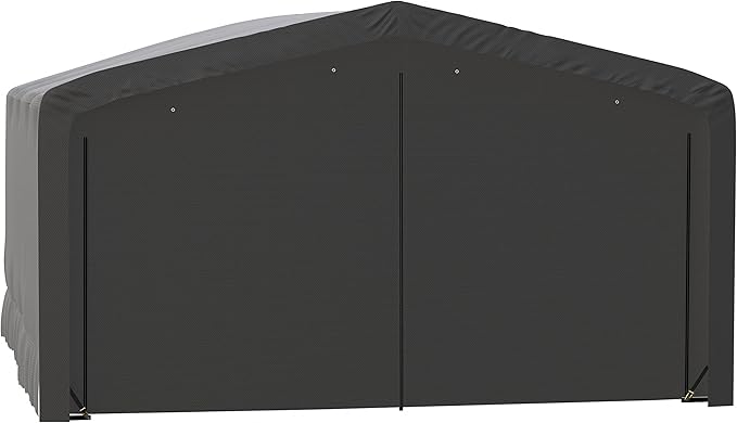 ShelterLogic ShelterTube Garage & Storage Shelter, 20' x 18' x 12' Heavy-Duty Steel Frame Wind and Snow-Load Rated Enclosure, Gray